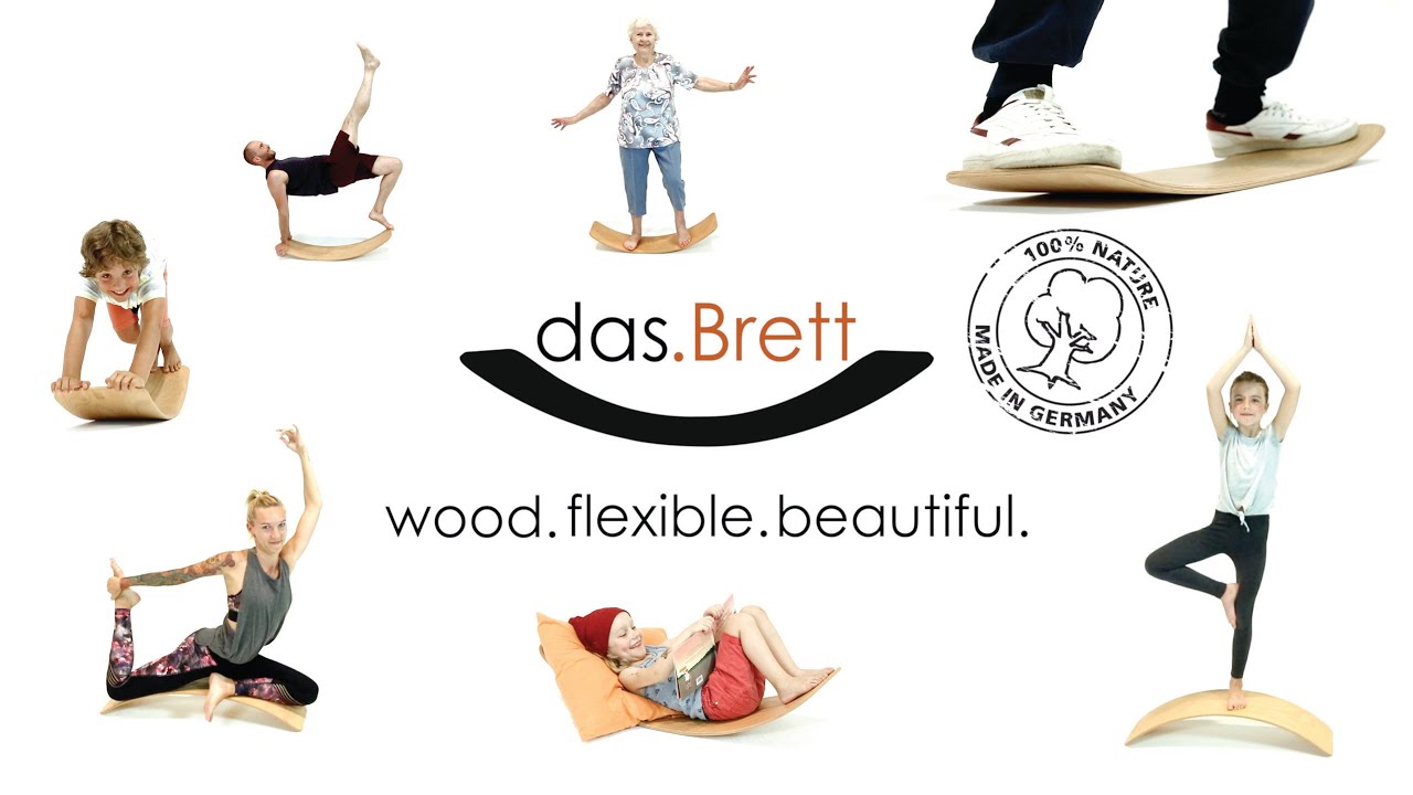 das.Brett - flexible Balanceboard MADE IN GERMANY by TicToys - YouTube