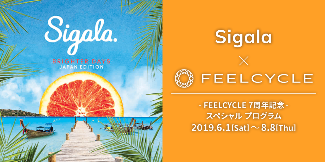 Sigala（シガーラ）×FEELCYCLE | FEELCYCLE（フィールサイクル）