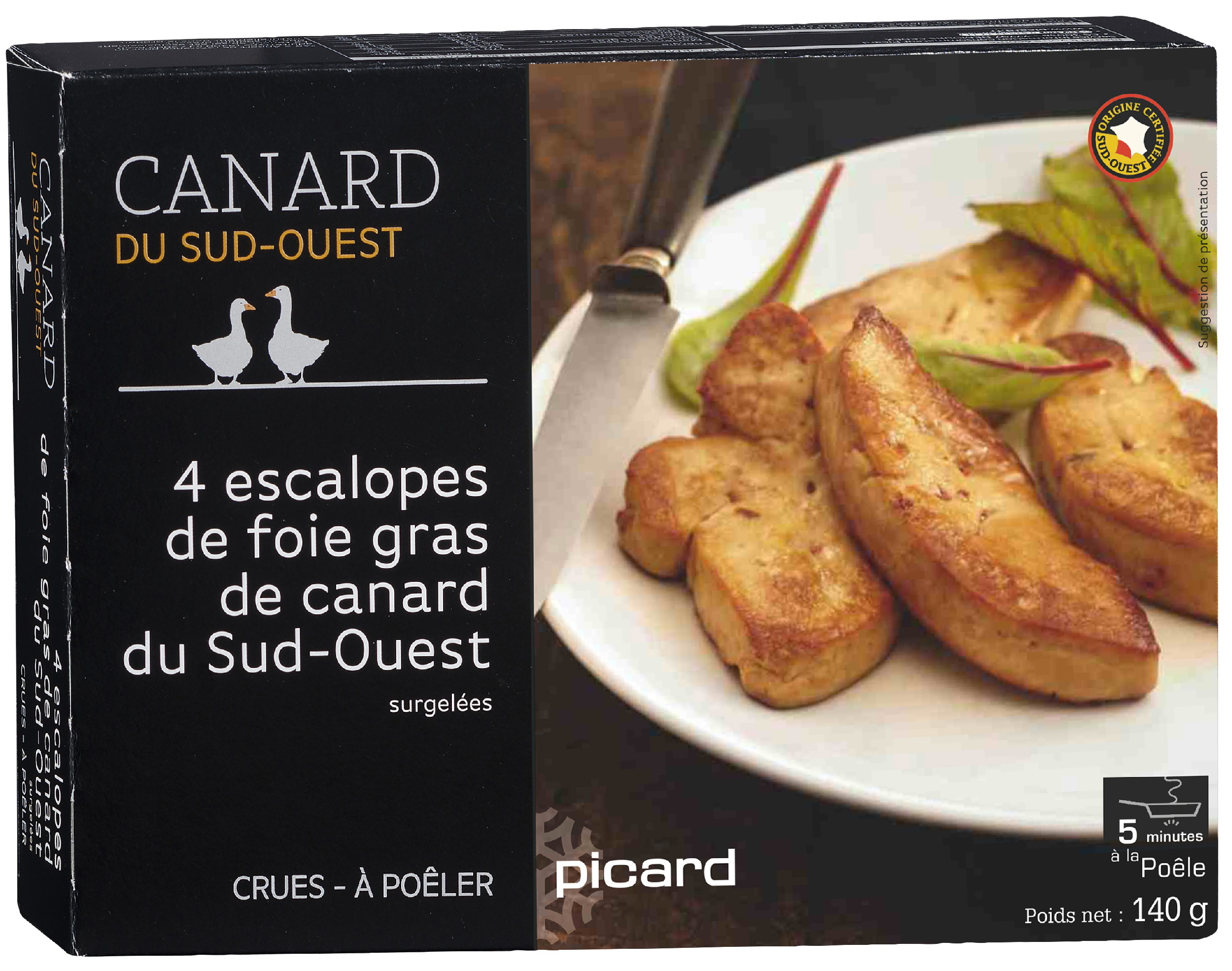 ■ピカールの食材 ・フランス南西部産 フォアグラスライス 140g(4 枚)