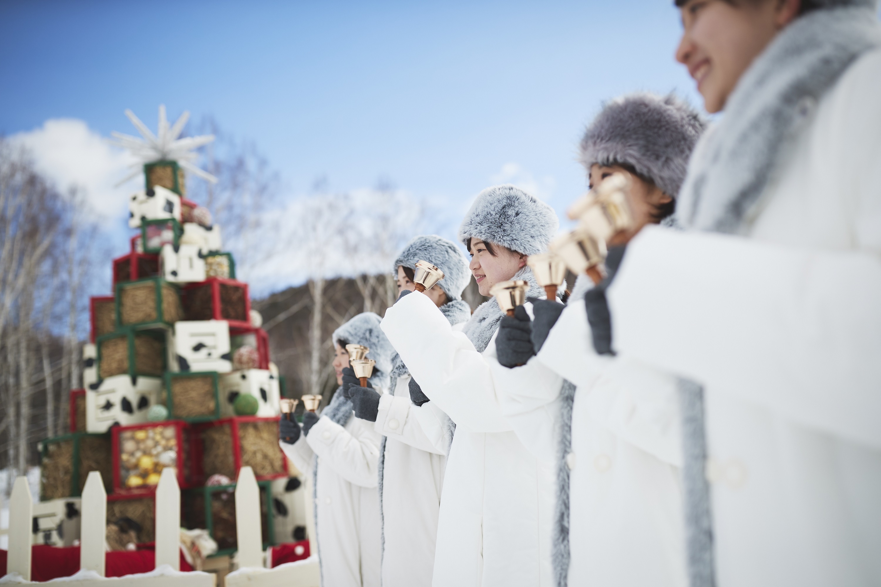 ヤギや羊も参加するクリスマスコンサート(トマム)